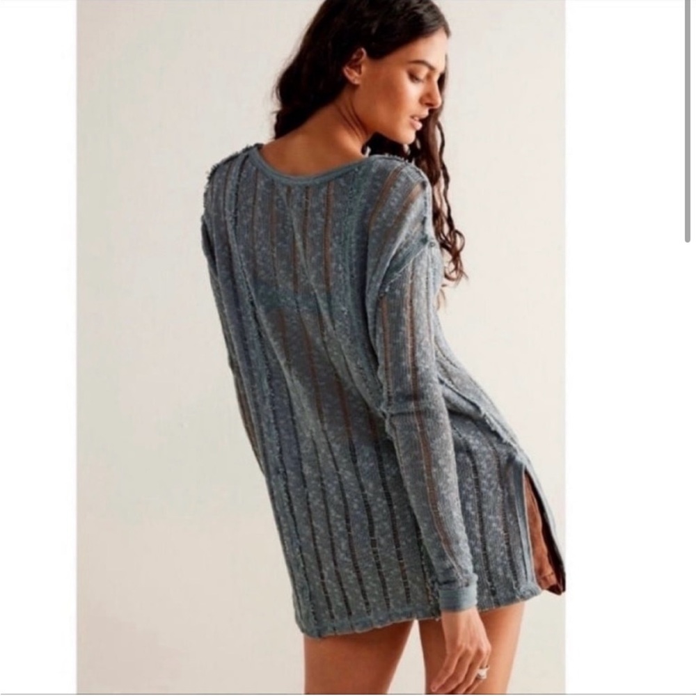 Free People Long Sleeve Sandy Tee NWT L